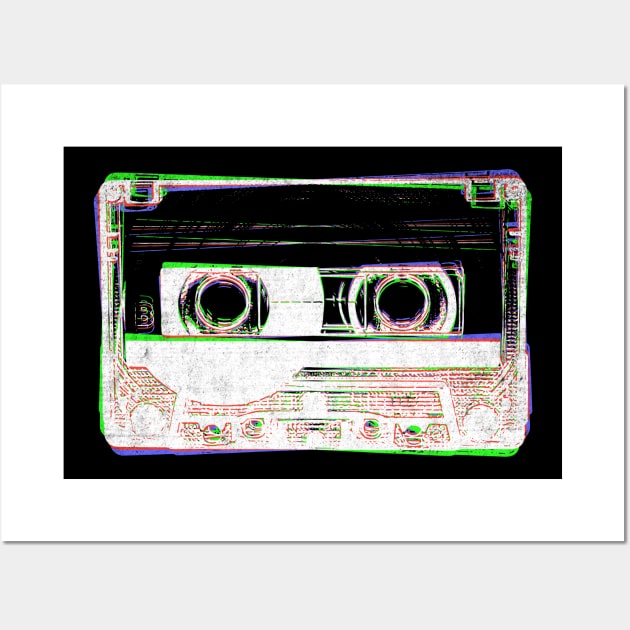80s Cassette tape shirt Wall Art by Scofano